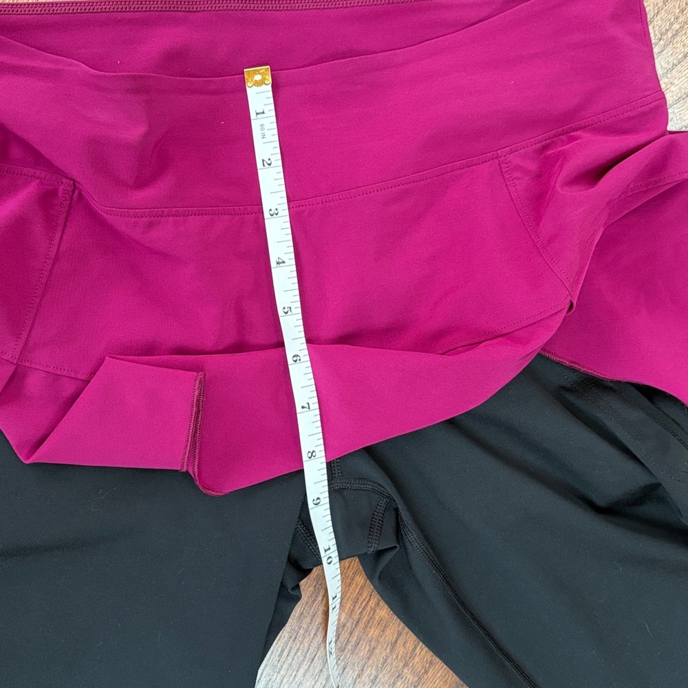 🌥️ Nike Skort/Skirt/Leggings Combo Magenta and Black Medium 🌥️ - Picture 11 of 11